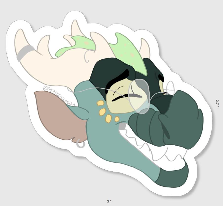 Goldflimmer Sticker